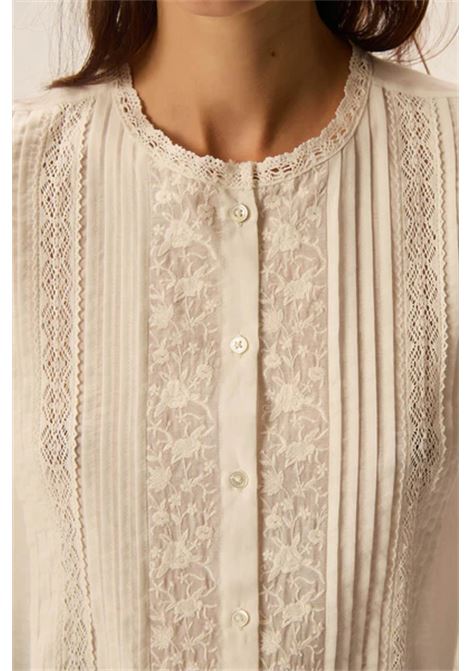 Des Petits Hauts Éternel Écru Embroidered Cotton Voile Blouse Des Petits Hauts |  | 1H250478ECRU